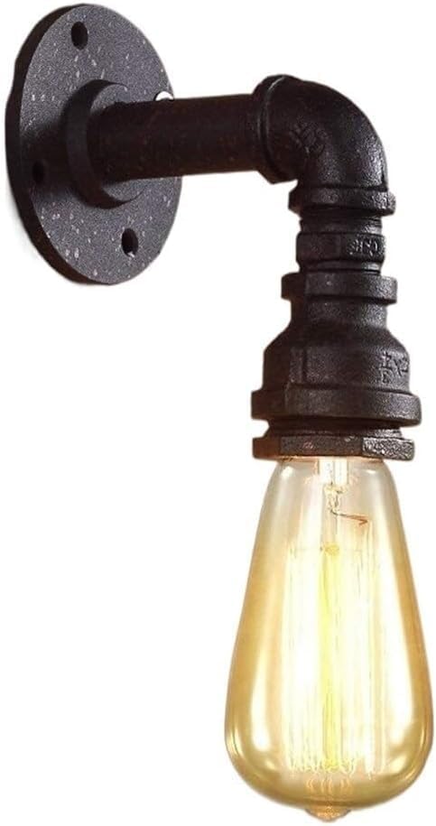 Industrial Metal Pipe Wall Sconce Lighting Fixture