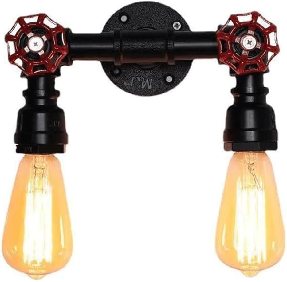 Industrial Pipe Wall Mounted Light Fixture