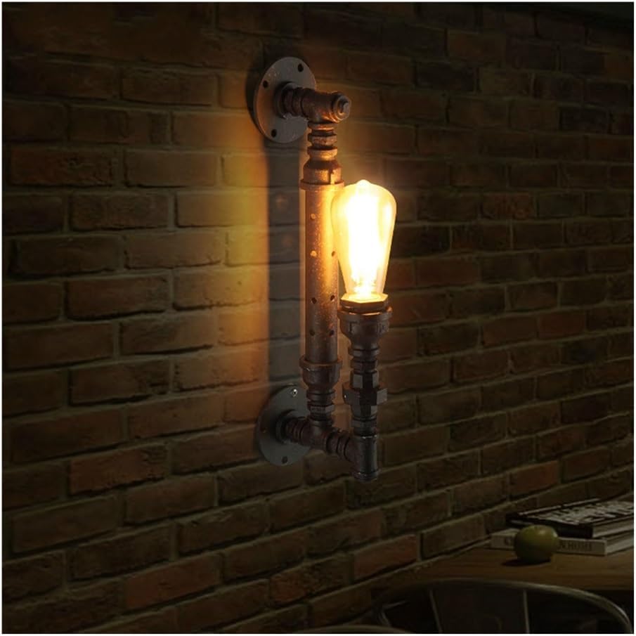 ndustrial Pipe Wall Sconce Light Fixture