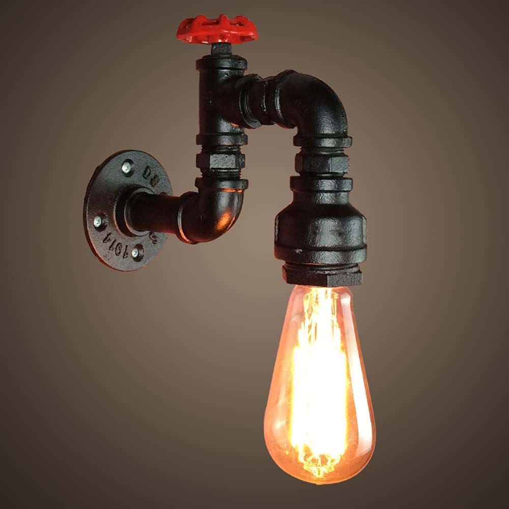 Retro Industrial Pipe Wall Sconce Lamp Light