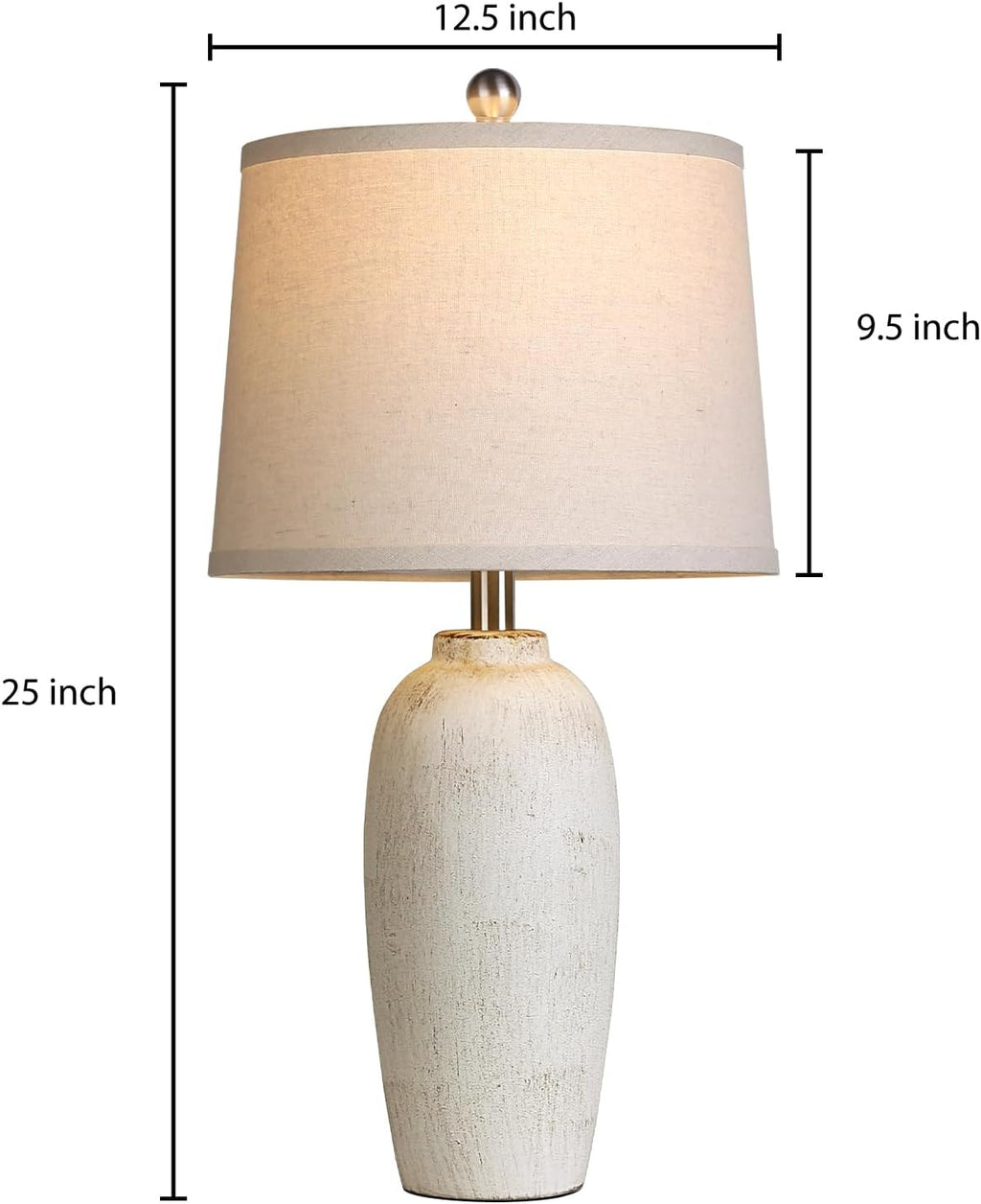 Ceramic Bedside Lamps Set Of Two