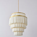 Boho Tassel Fringe Pendant Light Fixture