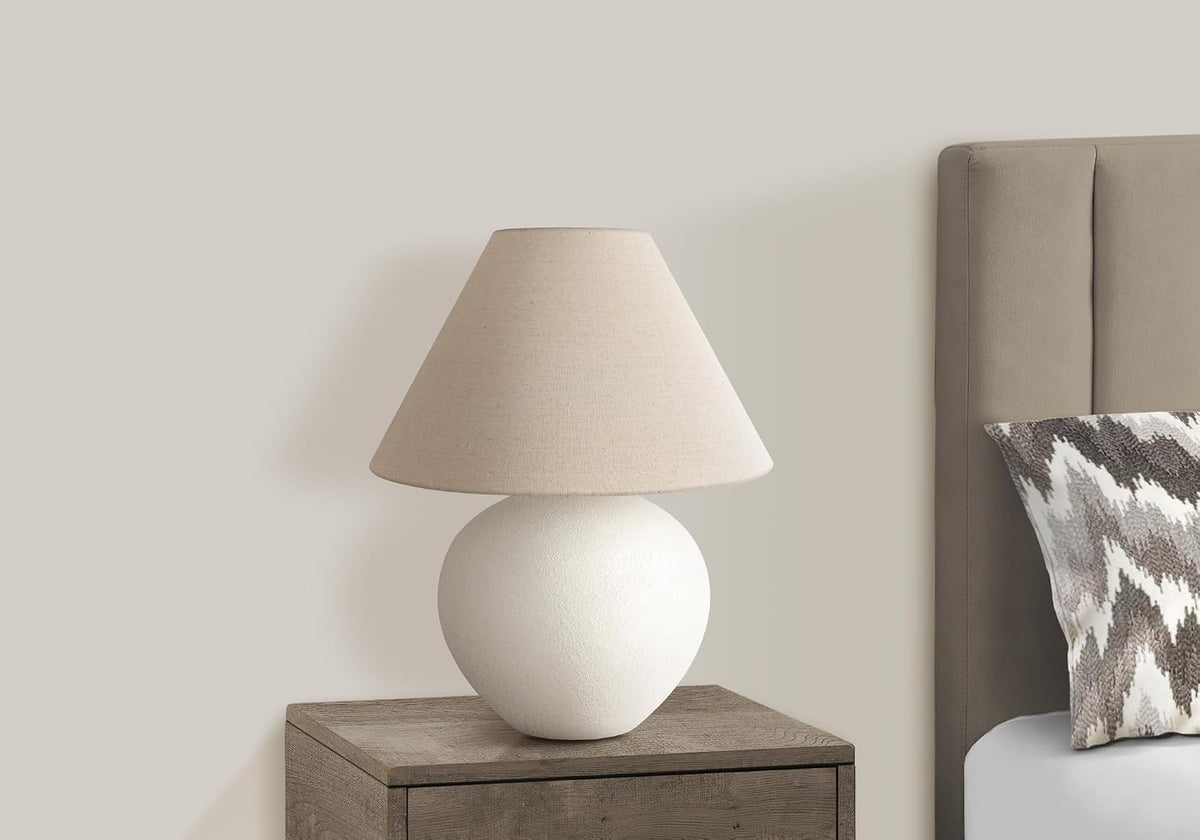 Contemporary Cream Ceramic Table Lamp