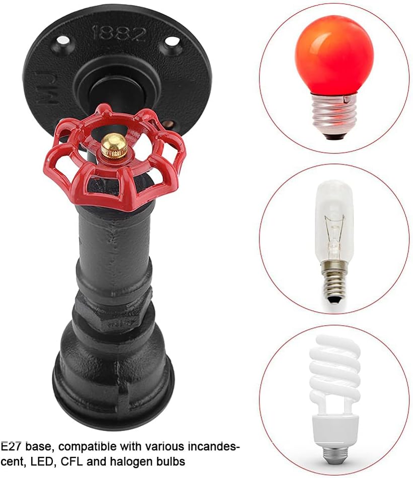 Retro Industrial Pipe Wall Sconce Light Fixture