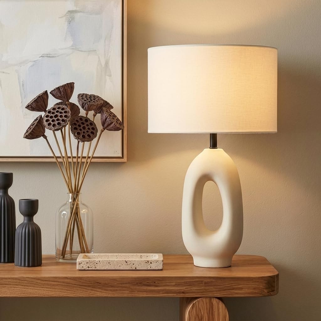Modern Ceramic LED Bedside Table Lamp