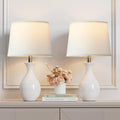 Modern Ceramic Bedside Lamps Set Two