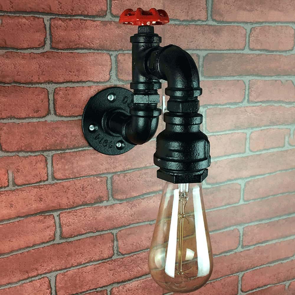 Retro Industrial Pipe Wall Sconce Lamp Light
