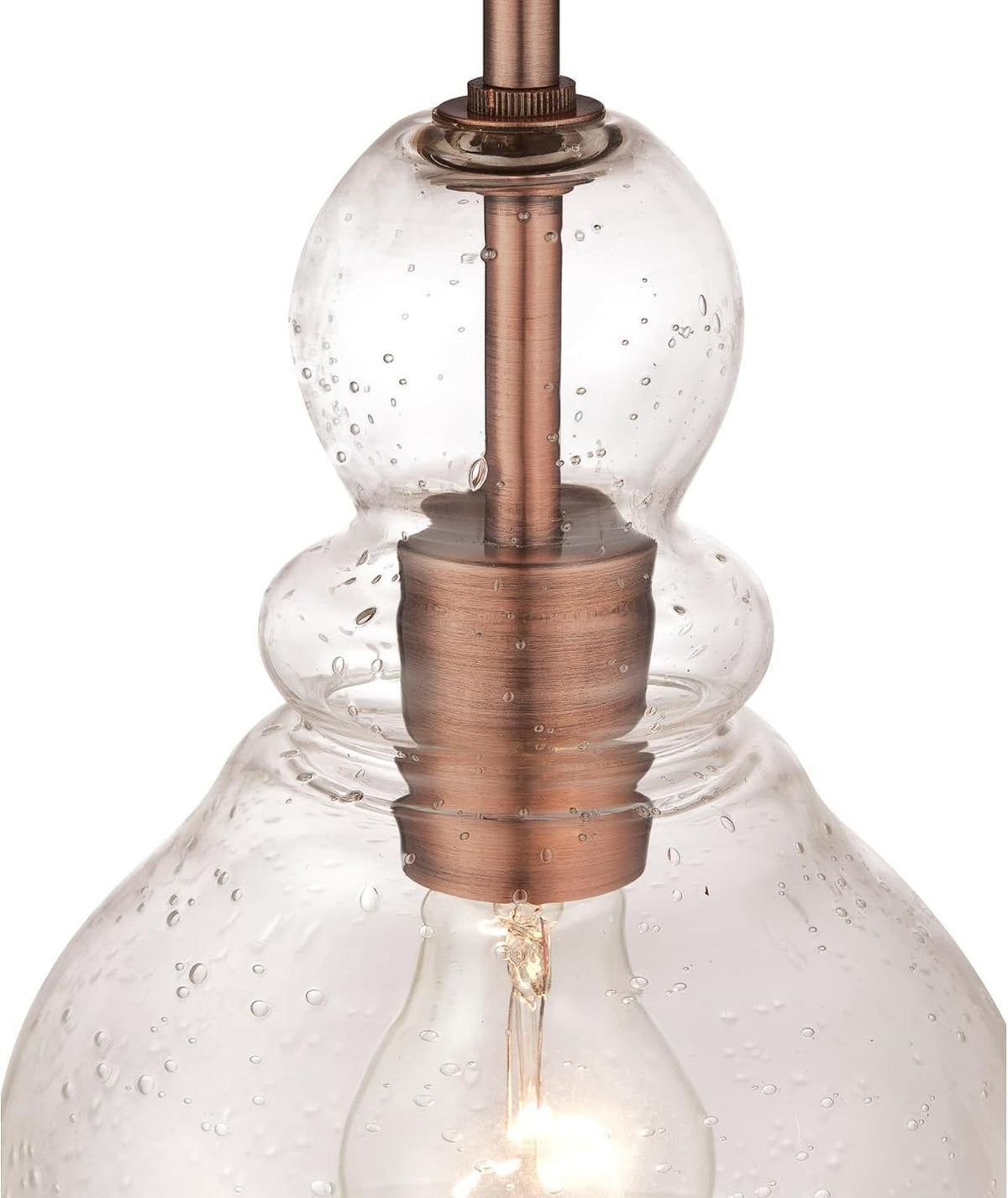 Adjustable Clear Glass Mini Pendant Light Fixture