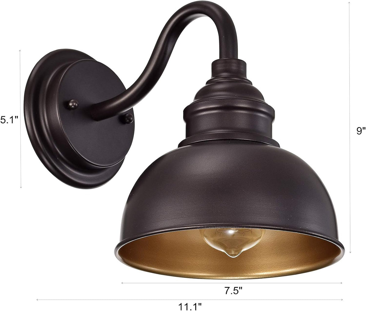 Farmhouse Industrial Barn Wall Sconce Light