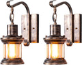 Vintage Industrial Glass Wall Sconce Light