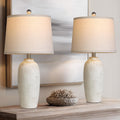 Ceramic Bedside Lamps Set Of Two