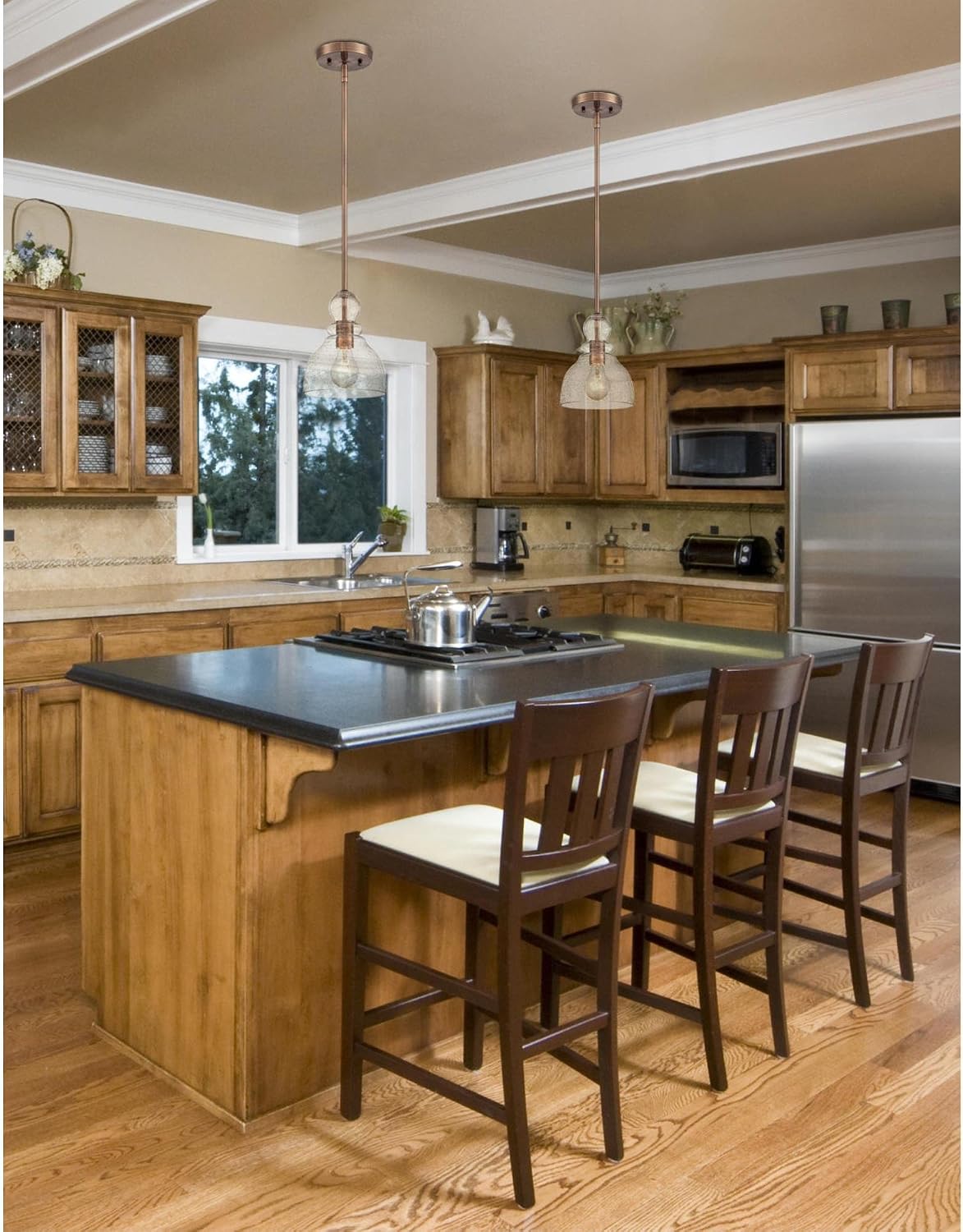 Adjustable Clear Glass Mini Pendant Light Fixture