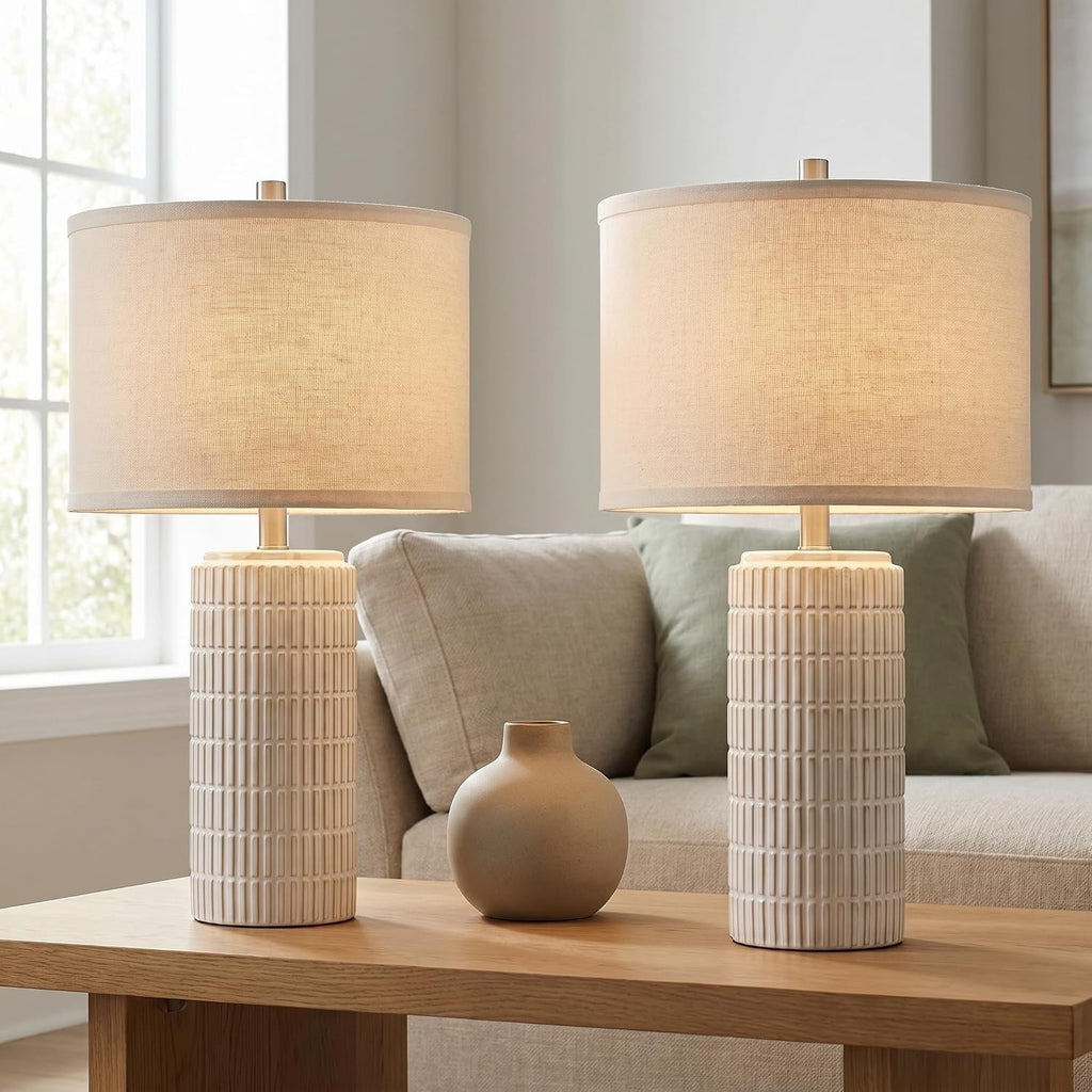 Modern Ceramic Table Lamps Set Of Two