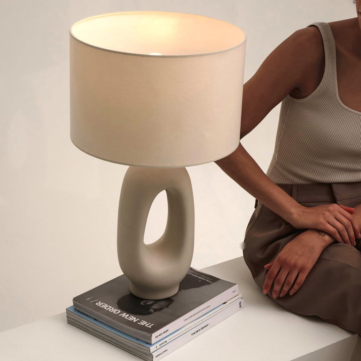Modern Ceramic LED Bedside Table Lamp