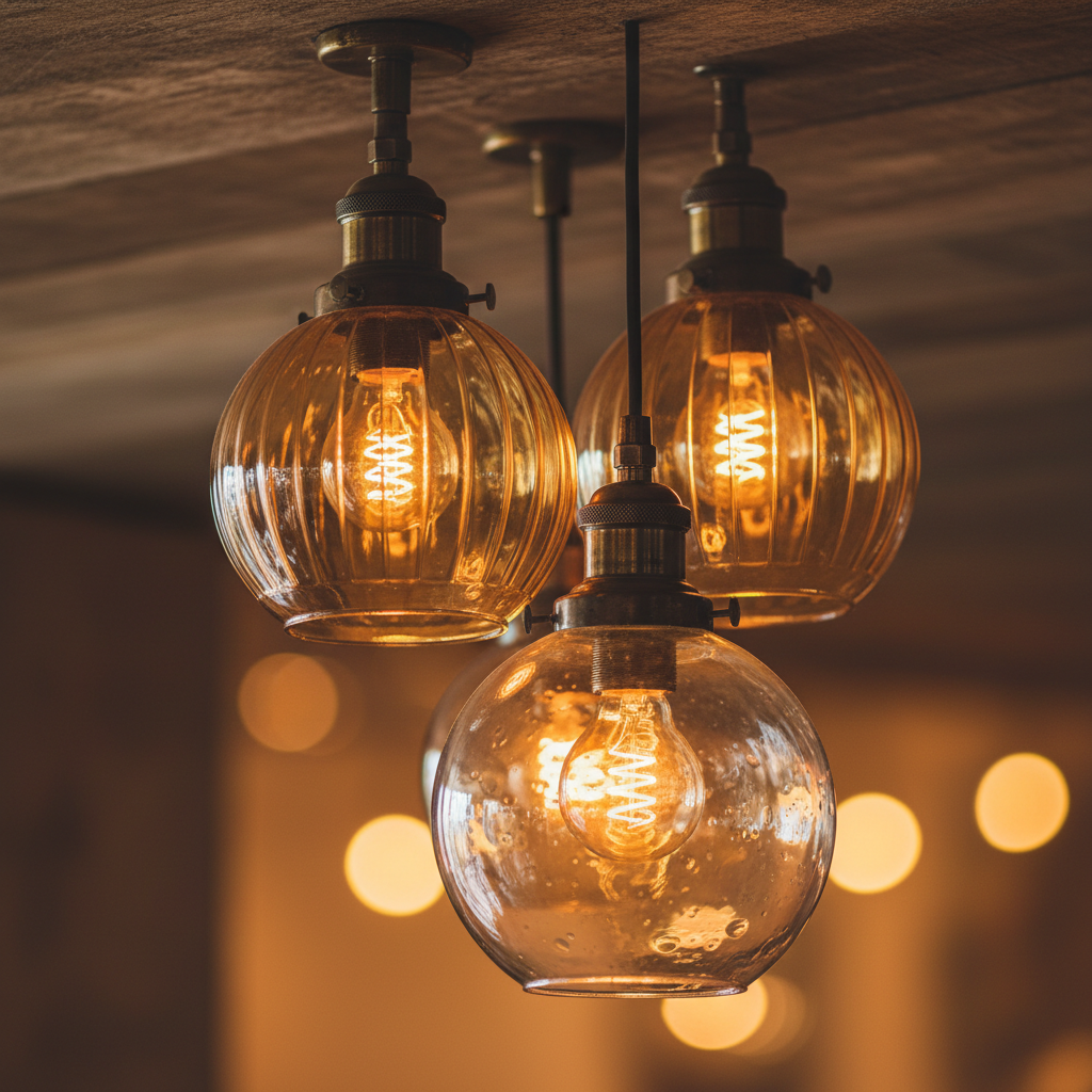 Retro Glass Pendant Lights